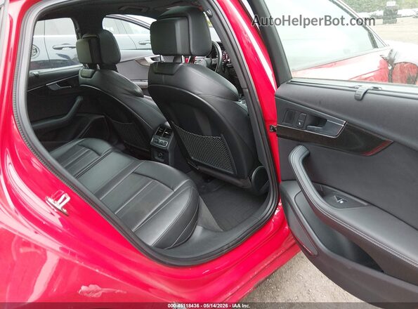 WAUB4AF45JA136632 2018 AUDI S4 Red VIN კოდის სტიკერის ხედი