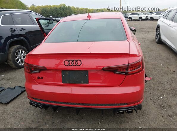 WAUB4AF45JA136632 2018 AUDI S4 Red 