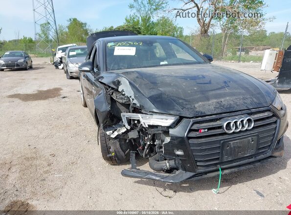 WAUB4AF45JA233605 2018 AUDI S4 Black Դիմացի տեսք