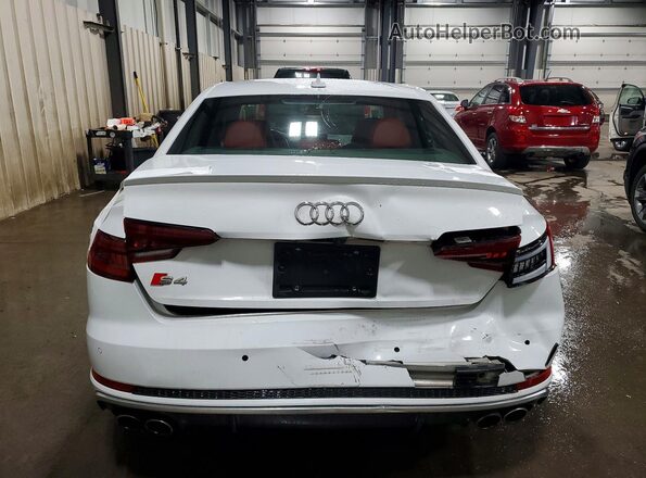 WAUB4AF46JA158459 2018 AUDI S4 White Հետևի տեսք