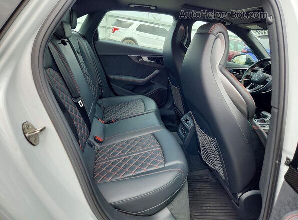 WAUB4AF46PA042493 2023 AUDI S4 White Rear seats view
