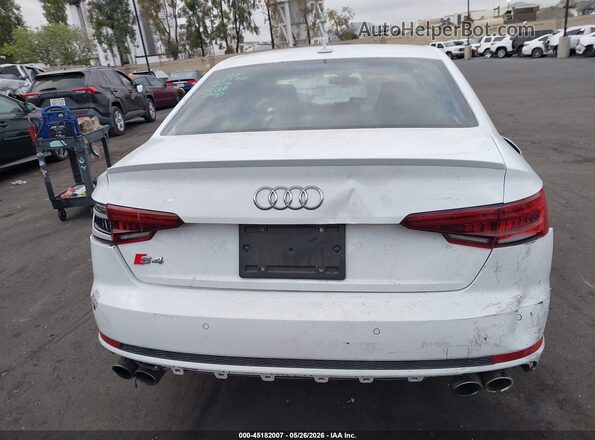 WAUB4AF47JA197870 2018 AUDI S4 White 