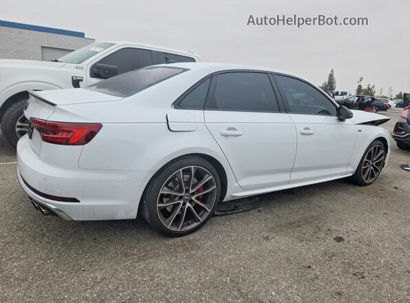 WAUB4AF49JA141381 2018 AUDI S4 Белый Задняя правая четверть