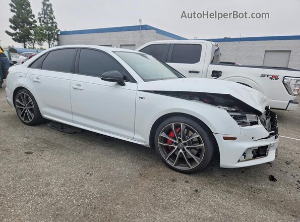 WAUB4AF49JA141381 2018 AUDI S4 Белый Передняя правая четверть