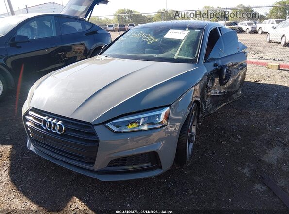 WAUB4CF50KA072635 2019 AUDI S5 Gray Առջևի ձախ երեք քառորդ տեսարան