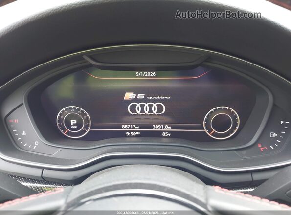 WAUB4DF50JA039252 2018 AUDI S5 Gray Vista de los asientos traseros