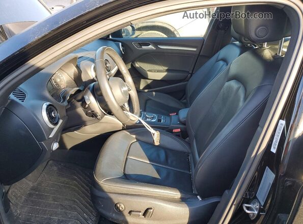 WAUB8GFF1H1047210 2017 AUDI A3 Black წინა სალონის ხედი