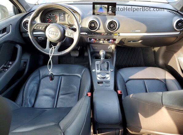 WAUB8GFF1H1047210 2017 AUDI A3 Black წინა პანელის ხედი