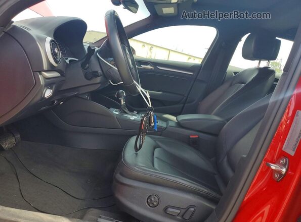 WAUB8GFF1J1038352 2018 AUDI A3 Red Vista interior delantera