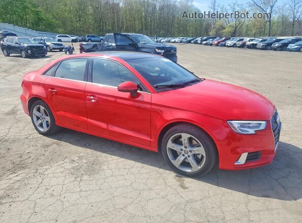 WAUB8GFF1J1038352 2018 AUDI A3 Red Delantero derecho