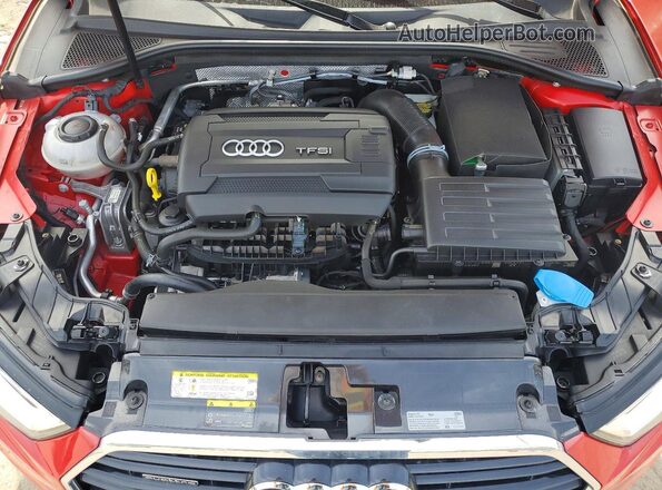 WAUB8GFF1J1038352 2018 AUDI A3 Red Vista interior trasera