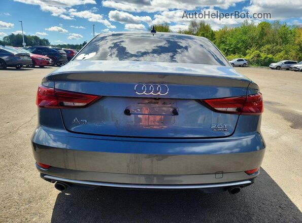 WAUB8GFF2J1044208 2018 AUDI A3 Gray Rear view