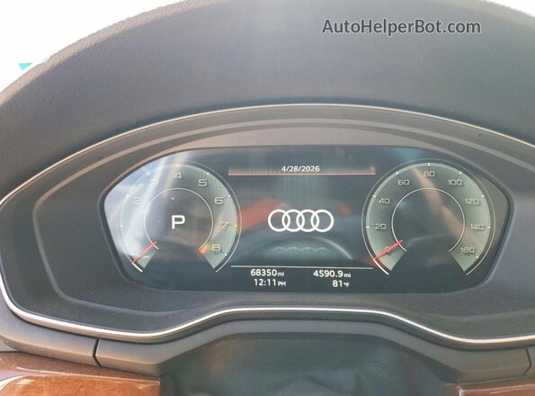 WAUBBAF42MA035817 2021 AUDI A4 White Vista del cuadro de instrumentos