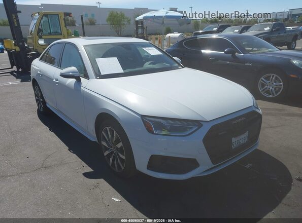 WAUBBAF46NA005754 2022 AUDI A4 White უკანა სალონის ხედი