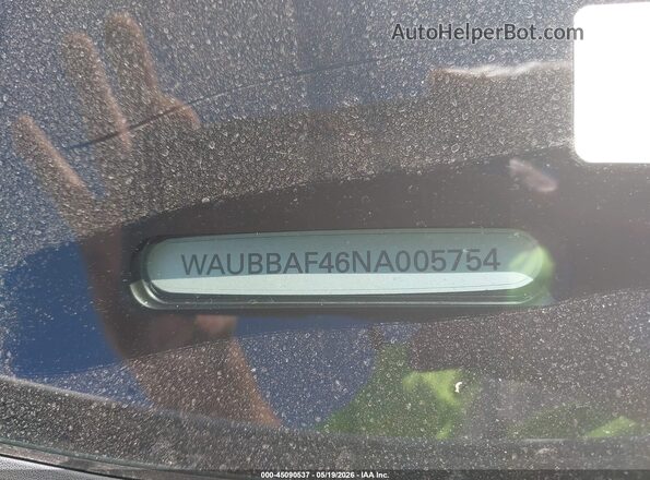 WAUBBAF46NA005754 2022 AUDI A4 White ძრავის განყოფილების ხედი