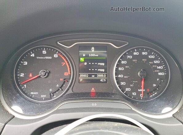 WAUBEGFFXLA094009 2020 AUDI A3 Black Вид щитка приладів