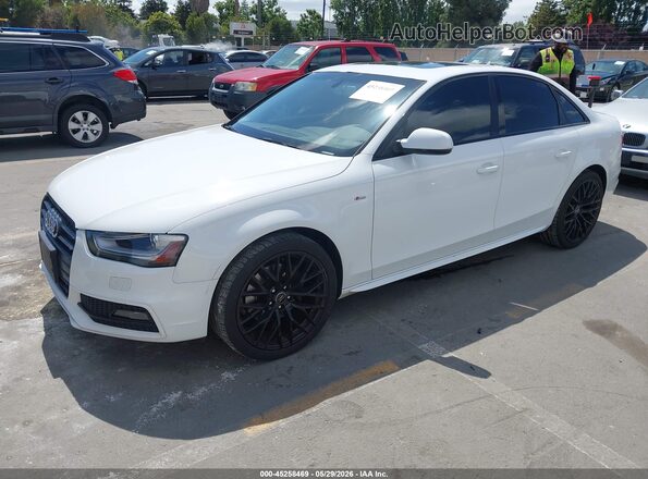 WAUBFAFL3GN015794 2016 AUDI A4 White Առջևի ձախ երեք քառորդ տեսարան