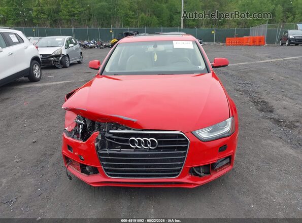 WAUBFAFL5GN007891 2016 AUDI A4 Red Սարքավորումների վահանակի տեսք