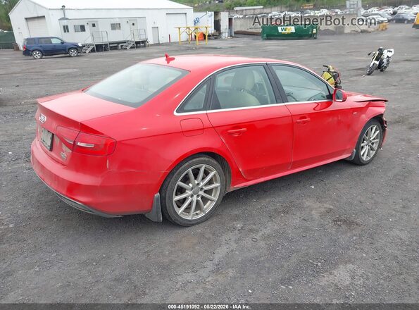 WAUBFAFL5GN007891 2016 AUDI A4 Red Հետևի աջ