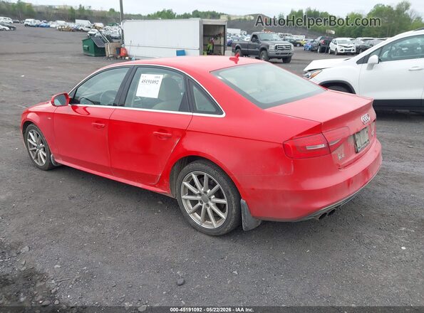 WAUBFAFL5GN007891 2016 AUDI A4 Red Հետևի ձախ