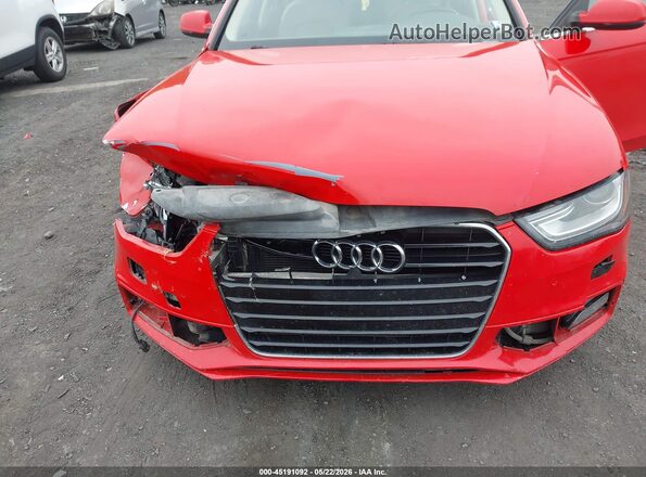 WAUBFAFL5GN007891 2016 AUDI A4 Red Դիմացի տեսք