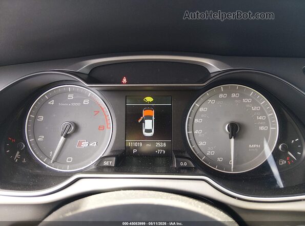 WAUBGAFL0GA012307 2016 AUDI S4 Gray Հետևի նստատեղերի տեսք