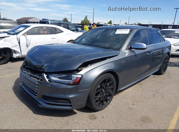 WAUBGAFL0GA012307 2016 AUDI S4 Gray Առջևի ձախ երեք քառորդ տեսարան