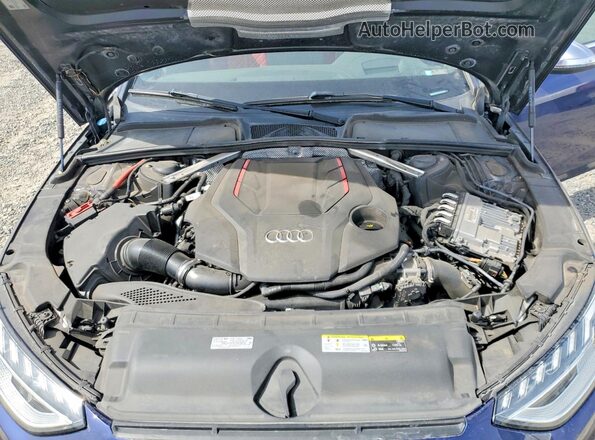 WAUC4AF42NA019844 2022 AUDI S4 Blue Widok wnętrza z tyłu