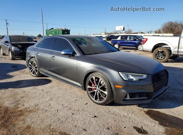 WAUC4AF45JA002756 2018 AUDI S4 Gray 