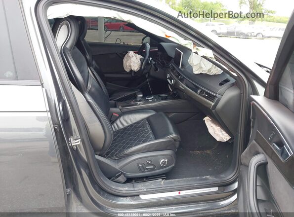 WAUC4AF47JA116757 2018 AUDI S4 Gray Widok wnętrza z przodu