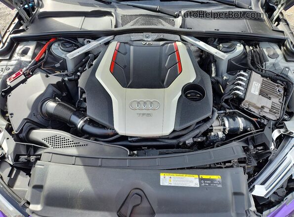 WAUC4AF49KA074139 2019 AUDI S4 Фиолетовый Вид задней части салона