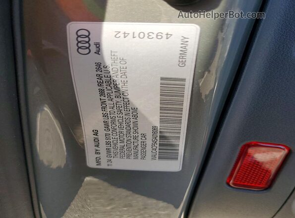 WAUC4CF54SA016069 2025 AUDI S5 Gray VIN კოდის სტიკერის ხედი
