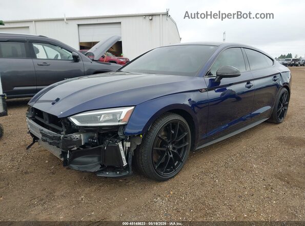 WAUC4CF55JA039987 2018 AUDI S5 Blue Передня ліва чверть