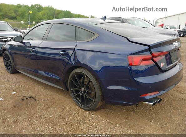 WAUC4CF55JA039987 2018 AUDI S5 Blue Задня ліва чверть