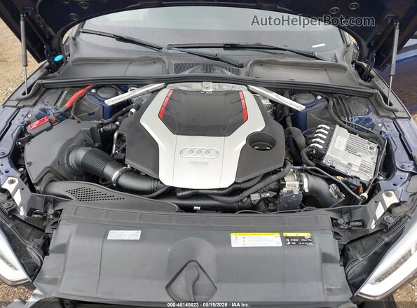 WAUC4CF55JA039987 2018 AUDI S5 Blue Вид ззаду