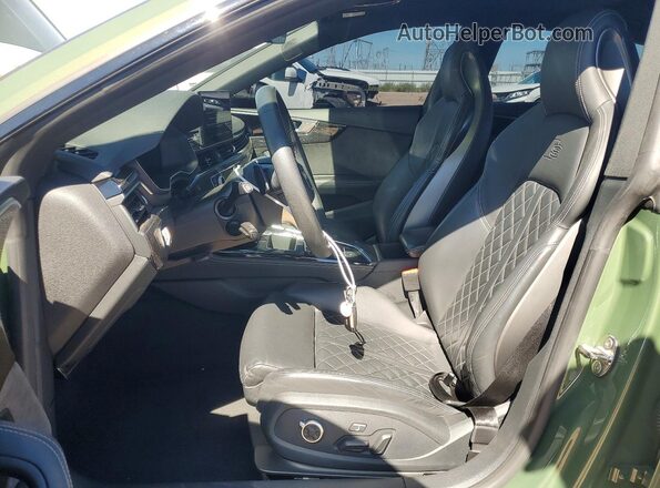 WAUC4CF55MA049066 2021 AUDI S5 Green Widok wnętrza z przodu
