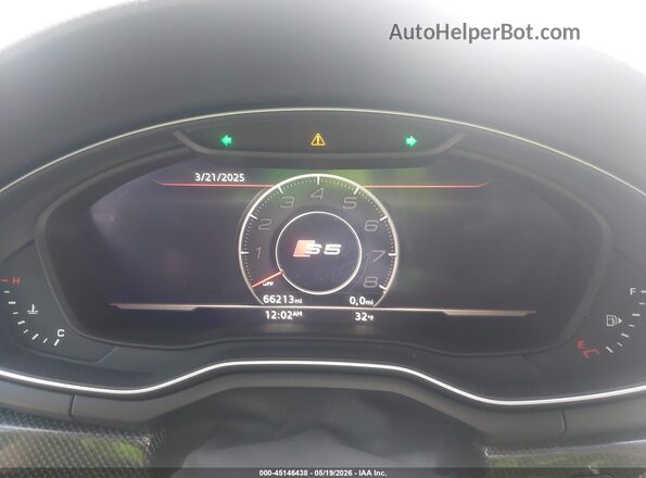 WAUC4CF57KA087430 2019 AUDI S5 Black უკანა სავარძლების ხედი