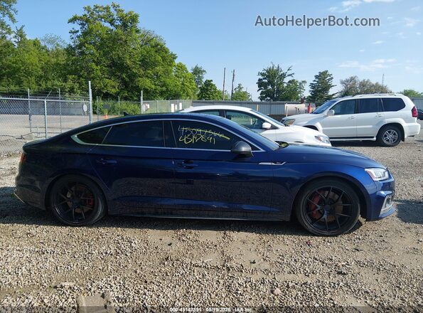 WAUC4CF59JA072071 2018 AUDI S5 Blue Вид задньої частини салону