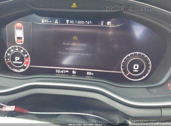 WAUC4CF59JA092532 2018 AUDI S5 Gray Widok tylnych siedzeń
