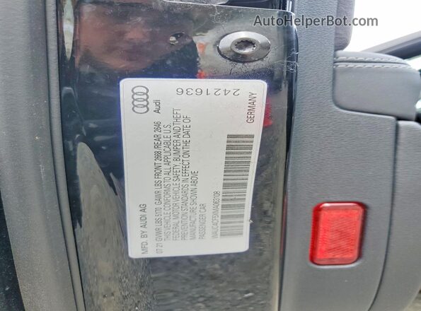 WAUC4CF5XMA063108 2021 AUDI S5 Black Вид наклейки з VIN-кодом