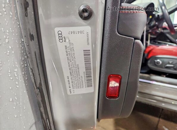 WAUC4CF5XNA011978 2022 AUDI S5 Gray Widok naklejki z numerem VIN