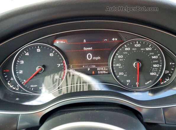 WAUC8AFC2JN062417 2018 AUDI A6 Черный Вид щитка приборов
