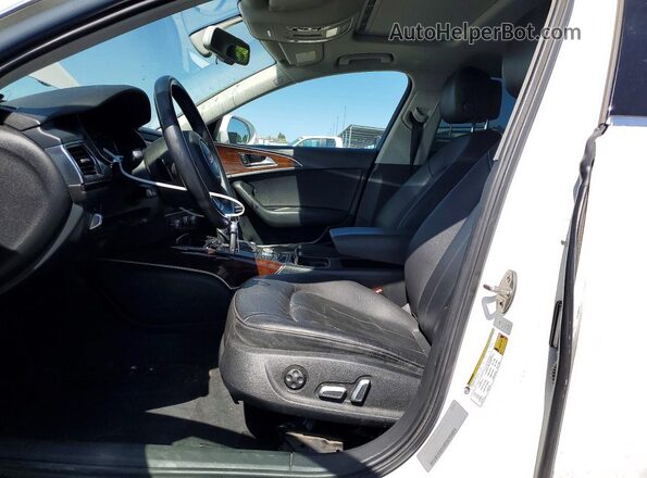 WAUC8AFC8JN024206 2018 AUDI A6 White წინა სალონის ხედი