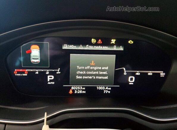 WAUCBAF49NN003056 2022 AUDI A4 Gray ხელსაწყოთა პანელის ხედი