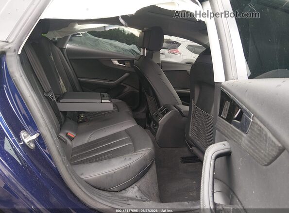 WAUCBCF52NA005887 2022 AUDI A5 Blue VIN sticker view