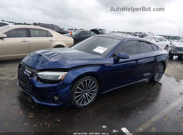 WAUCBCF52NA005887 2022 AUDI A5 Blue Front left