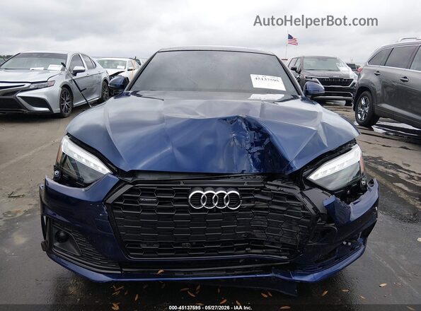 WAUCBCF52NA005887 2022 AUDI A5 Blue Instrument cluster view