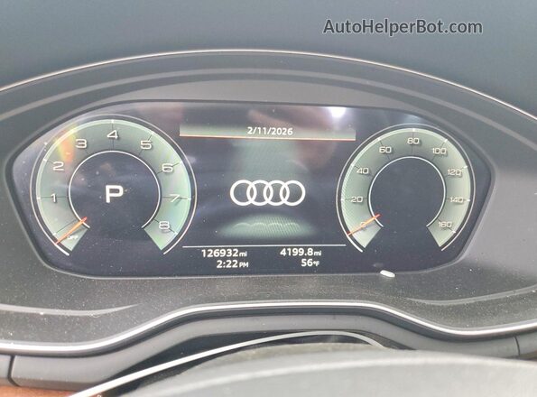 WAUCBCF54NA003512 2022 AUDI A5 Black ხელსაწყოთა პანელის ხედი