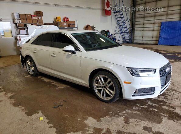 WAUCNAF42KA007895 2019 AUDI A4 Белый Передняя правая четверть