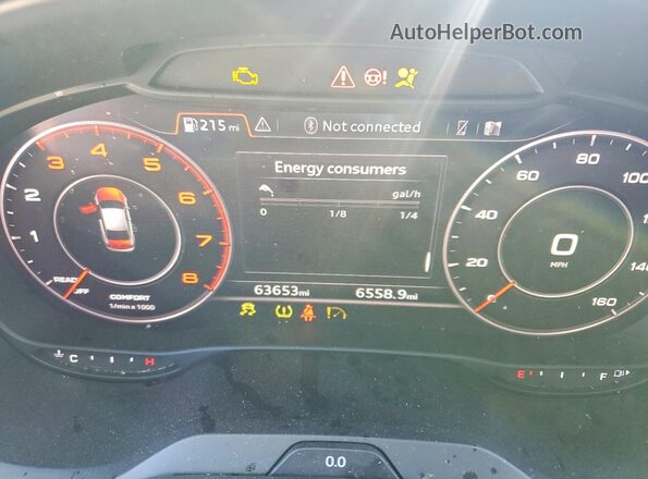 WAUCUGFF6LA105367 2020 AUDI A3 Black Instrument cluster view